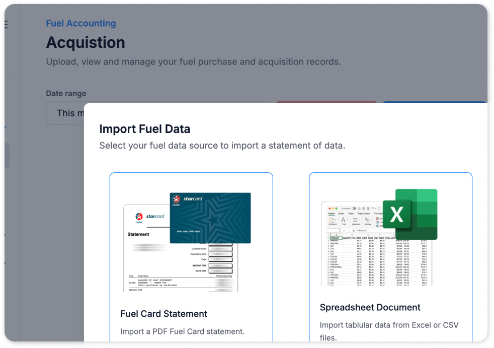 Fuel upload image